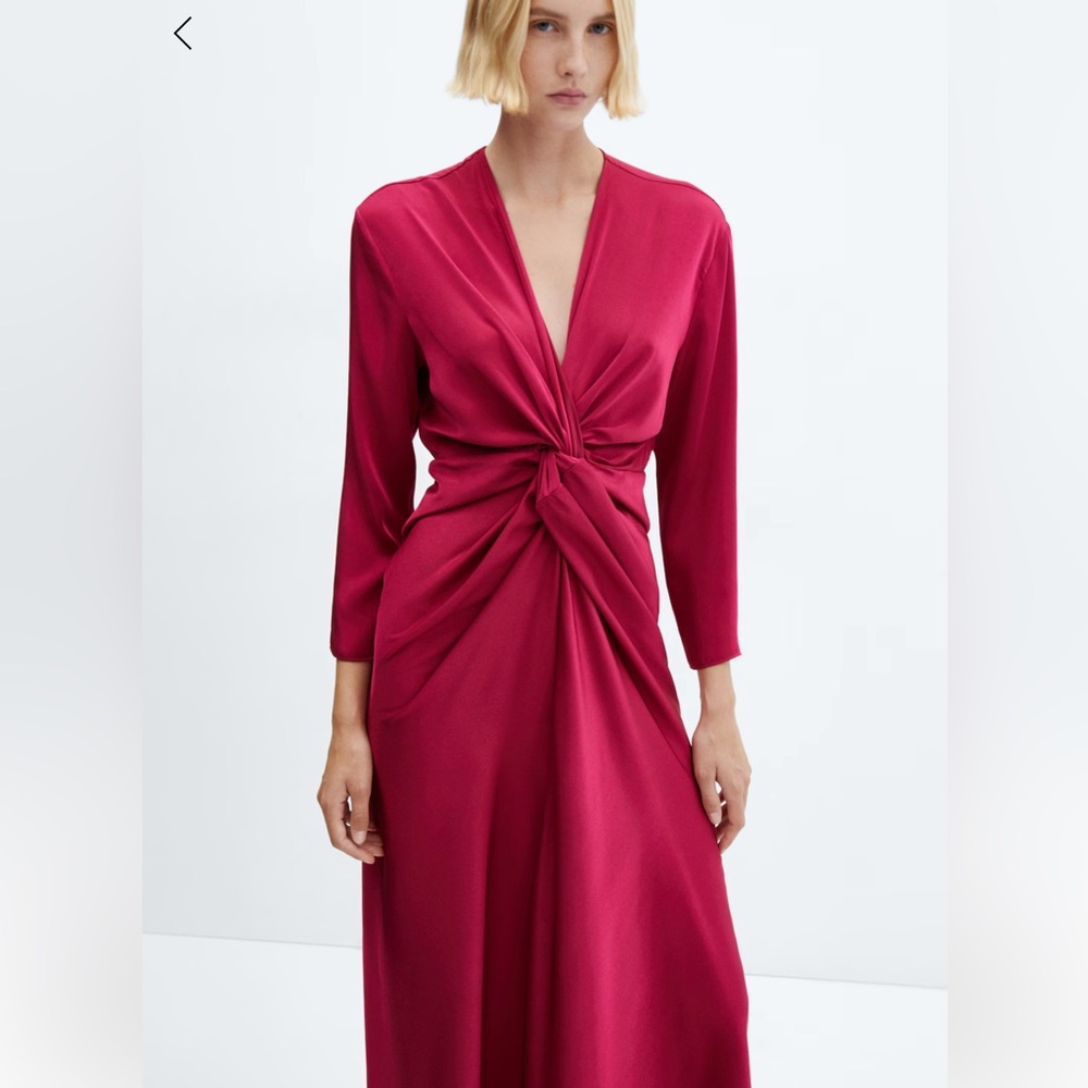 Mango Elegant Satin Dress, size 0